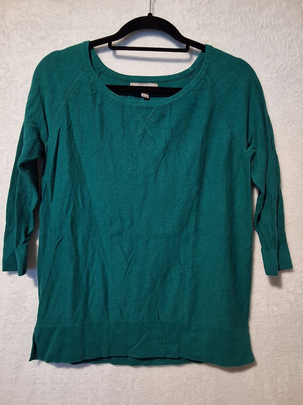 Teal Scoop Neck Lightweight Pullover